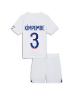 Paris Saint-Germain Presnel Kimpembe #3 Vieraspaita Lasten 2023-24 Lyhythihainen (+ shortsit)